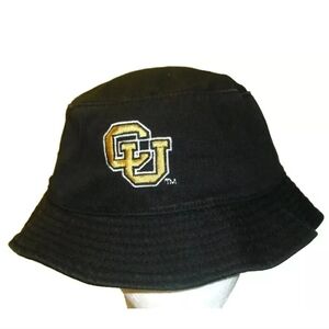 Colorado Buffaloes University Mens Black Bucket hat sz. Small/Medium New Ncaa
